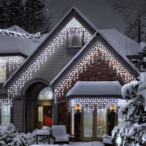 Snow Time 400 White LED Icicle Chasing Lights w/Timer Snow Time 400 White LED Icicle Chasing Lights w/Timer