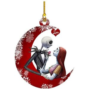 FLEMYE (B) The Nightmare Before Christmas Jack &Sally on Tombstone Xmas Tree Pendant De FLEMYE (B) The Nightmare Before Christmas Jack &Sally on Tombstone Xmas Tree Pendant De