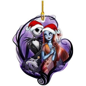 FLEMYE (A) The Nightmare Before Christmas Jack &Sally on Tombstone Xmas Tree Pendant De FLEMYE (A) The Nightmare Before Christmas Jack &Sally on Tombstone Xmas Tree Pendant De