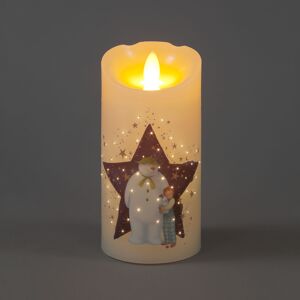 Snow Time The Snowman Snowdog & Billy LED Wax Candle 15cm Snow Time The Snowman Snowdog & Billy LED Wax Candle 15cm