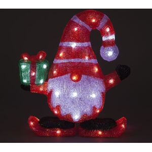 Snow Time 40cm Acrylic Santa with Gift 50 Ice White LED Lights Snow Time 40cm Acrylic Santa with Gift 50 Ice White LED Lights