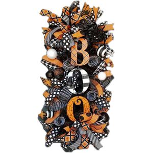 Unbranded Halloween Wreath for Front Door Decor - Glittery Mesh, Spider & Ribbon Accents, Unbranded Halloween Wreath for Front Door Decor - Glittery Mesh, Spider & Ribbon Accents,