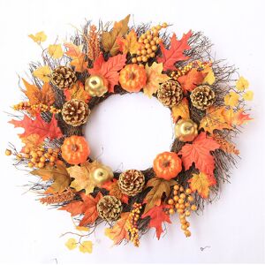 Unbranded Fall Wreath Halloween Door Large Pumpkin Wreath Thanksgiving Wreath Unbranded Fall Wreath Halloween Door Large Pumpkin Wreath Thanksgiving Wreath