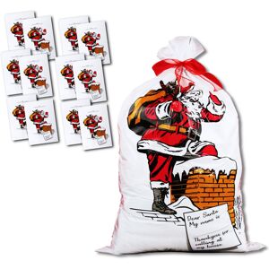 eBuyGB (Pack of 12) Giant Santa Sacks Stocking Jumbo Father Christmas Large Xmas Gift P eBuyGB (Pack of 12) Giant Santa Sacks Stocking Jumbo Father Christmas Large Xmas Gift P