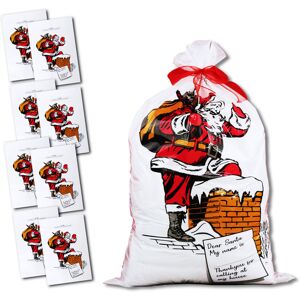 eBuyGB (Pack of 8) Giant Santa Sacks Stocking Jumbo Father Christmas Large Xmas Gift Pr eBuyGB (Pack of 8) Giant Santa Sacks Stocking Jumbo Father Christmas Large Xmas Gift Pr