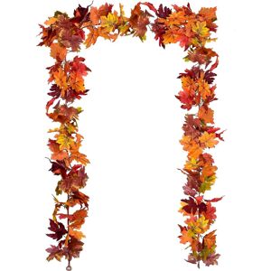 Unbranded 2 Pack Fall Garland Maple Leaf, Hanging Vine Garland Artificial Autumn Foliage G Unbranded 2 Pack Fall Garland Maple Leaf, Hanging Vine Garland Artificial Autumn Foliage G