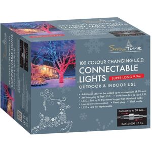 Snow Time (Red/Blue) 100 LED Christmas Connectable Super Long String Lights - 2 Colour Opt Snow Time (Red/Blue) 100 LED Christmas Connectable Super Long String Lights - 2 Colour Opt