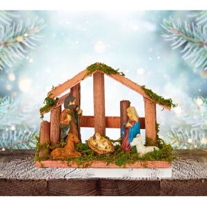 Premier Mini Christmas Nativity Scene 6 Piece Ornament Decoration 15cm Premier Mini Christmas Nativity Scene 6 Piece Ornament Decoration 15cm