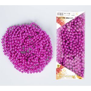 SHATCHI (Pink) 24ft Hanging Bead Garland Christmas Tree Decorations Xmas Party Tinsel St SHATCHI (Pink) 24ft Hanging Bead Garland Christmas Tree Decorations Xmas Party Tinsel St
