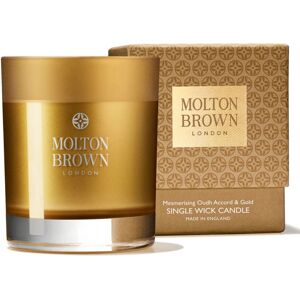 MOLTON BROWN MESMERISING OUDH ACCORD & GOLD SINGLE WICK CANDLE 180G MOLTON BROWN MESMERISING OUDH ACCORD & GOLD SINGLE WICK CANDLE 180G