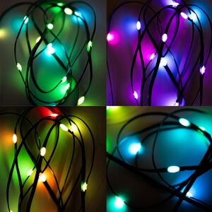 SHATCHI 20M Christmas Decor LED Strip Light Battery USB Operated Remote App Controlled SHATCHI 20M Christmas Decor LED Strip Light Battery USB Operated Remote App Controlled