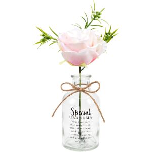 WIDDOP and Co. Special Grandma Flower In A Glass Jar With Message By Sophia Gift Collection WIDDOP and Co. Special Grandma Flower In A Glass Jar With Message By Sophia Gift Collection