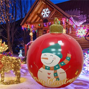 winwin (Snowman) Outdoor Inflatable Christmas Ball Decorations LED Light With Remote winwin (Snowman) Outdoor Inflatable Christmas Ball Decorations LED Light With Remote