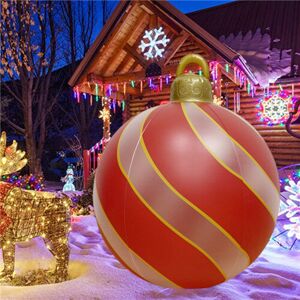 winwin (Gold thread) Outdoor Inflatable Christmas Ball Decorations LED Light With Remot winwin (Gold thread) Outdoor Inflatable Christmas Ball Decorations LED Light With Remot