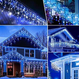SHATCHI (240, Cool White) LED Waterfall Icicle Light Outdoor Snowing Chase Xmas Home Déc SHATCHI (240, Cool White) LED Waterfall Icicle Light Outdoor Snowing Chase Xmas Home Déc