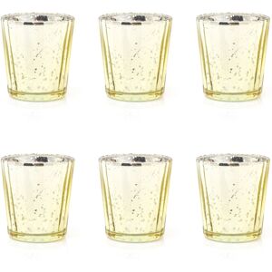 Carousel Pack Of 6 Gold Mercury Effect Glass Tealight Holder Round Gold Speckled Tealig Carousel Pack Of 6 Gold Mercury Effect Glass Tealight Holder Round Gold Speckled Tealig