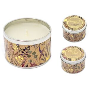 Carousel Floral Delight Scented Tin Candle White Wax Fragranced Candle Tin Aromathera Carousel Floral Delight Scented Tin Candle White Wax Fragranced Candle Tin Aromathera