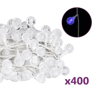 vidaXL Globe Fairy String Lights 40m 400 LED Blue Xmas Decorative Light Set vidaXL Globe Fairy String Lights 40m 400 LED Blue Xmas Decorative Light Set