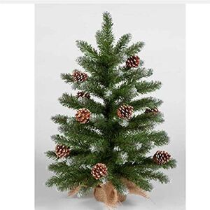 Snow Time Snowtime 60cm Mini Frosted Norway Tree with 72 Tips & Pine Cones - Quick Assembl Snow Time Snowtime 60cm Mini Frosted Norway Tree with 72 Tips & Pine Cones - Quick Assembl