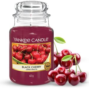 Yankee Candle Scented Candle Black Cherry Large Jar Candle Long Burning Candles: up to 150 Yankee Candle Scented Candle Black Cherry Large Jar Candle Long Burning Candles: up to 150
