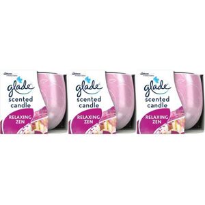 Glade Scented Candle, Air Freshener Candle 120 g Relaxing Zen (Pack of 3) Glade Scented Candle, Air Freshener Candle 120 g Relaxing Zen (Pack of 3)