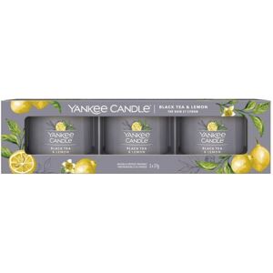 Yankee Candle Filled Votive Black Tea & Lemon 3x37 g Yankee Candle Filled Votive Black Tea & Lemon 3x37 g