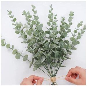 Olymdo 10Pcs Artificial Eucalyptus Leaf Flowers Fake Green Plant Wedding Home Party Dec Olymdo 10Pcs Artificial Eucalyptus Leaf Flowers Fake Green Plant Wedding Home Party Dec