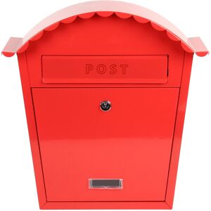 EMtronics - Stainless Steel Wall Mountable Post Box - Red EMtronics - Stainless Steel Wall Mountable Post Box - Red