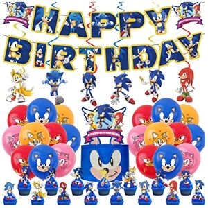 Senidea Sonic Birthday Party Decorations Supplies Sonic Happy Birthday Banner Sonic Ball Senidea Sonic Birthday Party Decorations Supplies Sonic Happy Birthday Banner Sonic Ball