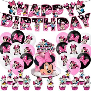 Unbranded Minnie Mouse Decorations Party Supplies Banner Balloons Cake Toppers Set Gifts Unbranded Minnie Mouse Decorations Party Supplies Banner Balloons Cake Toppers Set Gifts