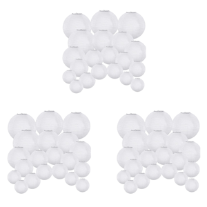 Exogio 60 Pack Chinese Round White Paper Lantern,Paper Lanterns Hanging Lanterns Weddin Exogio 60 Pack Chinese Round White Paper Lantern,Paper Lanterns Hanging Lanterns Weddin