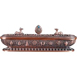 Jojomino Tibet Incense Burner Antique Handmade Incense Stick Holder Teahouse Home Office Jojomino Tibet Incense Burner Antique Handmade Incense Stick Holder Teahouse Home Office