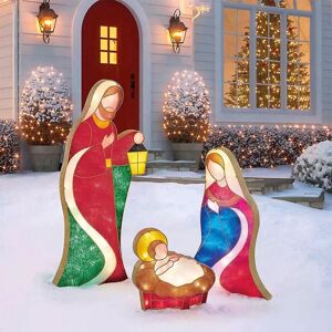Unbranded (E) Lighted Christmas Decorations Outside Nativity Set, 2023 Light Up Nativity S Unbranded (E) Lighted Christmas Decorations Outside Nativity Set, 2023 Light Up Nativity S