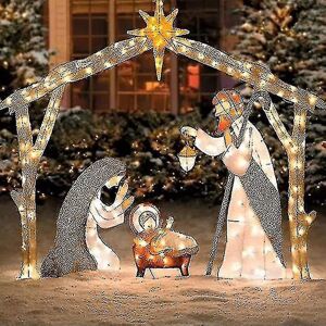 Unbranded Kongque - Lighted Outdoor Nativity Scene, Christmas Holy Family Yard Decoration, Unbranded Kongque - Lighted Outdoor Nativity Scene, Christmas Holy Family Yard Decoration,