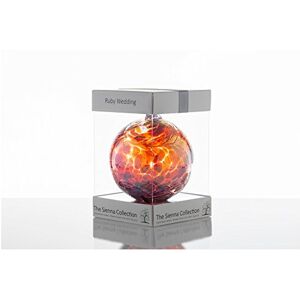 Sienna-Glass Sienna Glass 40th Wedding 10cm Friendship Ball Sienna-Glass Sienna Glass 40th Wedding 10cm Friendship Ball