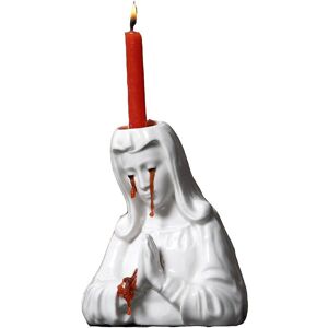 Unbranded Crying Mary Resin Candlestick Holder - Unique Religious Home Ornament, Pillar Ca Unbranded Crying Mary Resin Candlestick Holder - Unique Religious Home Ornament, Pillar Ca