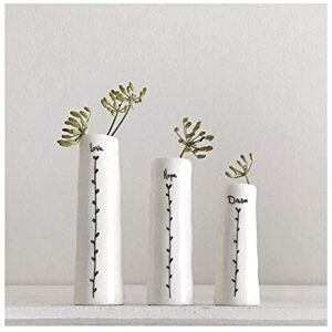 East of India Trio Of Bud Vases - Love, Hope, Dream East of India Trio Of Bud Vases - Love, Hope, Dream