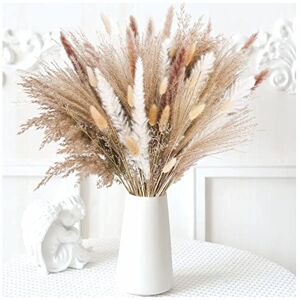 Jullfall 85 Pieces Pampas Grass Artificial Flowers Decorative, Natural Dried Pampas Grass Jullfall 85 Pieces Pampas Grass Artificial Flowers Decorative, Natural Dried Pampas Grass