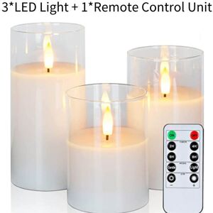 RYWOLT (White) Candles Flameless Remote Control Flickering Led Lights Interesting Beau RYWOLT (White) Candles Flameless Remote Control Flickering Led Lights Interesting Beau