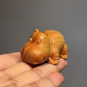 Unbranded Home Decor Hippo Wood Carving Desktop Ornament Sculpture Figurine Statue Gifts Unbranded Home Decor Hippo Wood Carving Desktop Ornament Sculpture Figurine Statue Gifts