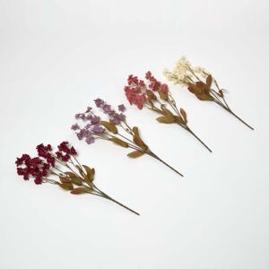 HOMESCAPES Set of 4 Handmade Nemesia Seventh Heaven Artificial Flower Stems HOMESCAPES Set of 4 Handmade Nemesia Seventh Heaven Artificial Flower Stems
