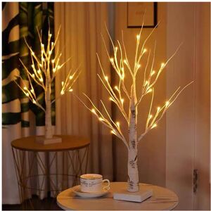 Vivo (Pre-Lit Twig Tree 2ft x2) Small Birch Twig Tree Pre-Lit 24 Warm White LED USB B Vivo (Pre-Lit Twig Tree 2ft x2) Small Birch Twig Tree Pre-Lit 24 Warm White LED USB B