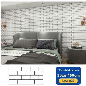 Unbranded (White brick pattern, 30cm width*60cm long (thickened self -containing glue)) 6 Unbranded (White brick pattern, 30cm width*60cm long (thickened self -containing glue)) 6
