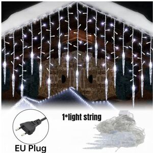 Unbranded (White EU) Icicle 96led Light Christmas Decoration Patio Uk Eu Plug 8 Flashing M Unbranded (White EU) Icicle 96led Light Christmas Decoration Patio Uk Eu Plug 8 Flashing M