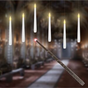 YETP STAR (Warm White Light, 6pcs) Flameless Taper Floating Candles With Magic Wand Remote YETP STAR (Warm White Light, 6pcs) Flameless Taper Floating Candles With Magic Wand Remote