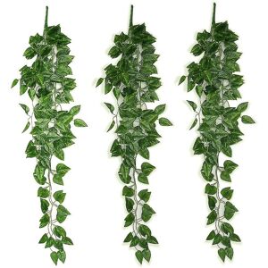 Unbranded 3pcs Artificial Plant Hanging Vine Fake Leaves Garland Scindapsus Vine Unbranded 3pcs Artificial Plant Hanging Vine Fake Leaves Garland Scindapsus Vine