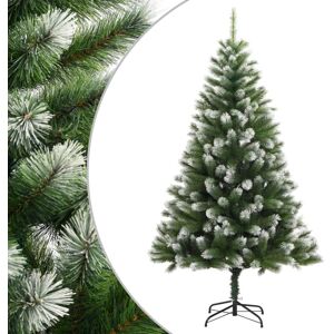 (150 cm) vidaXL Artificial Hinged Christmas Tree Christmas Decoration with Flock (150 cm) vidaXL Artificial Hinged Christmas Tree Christmas Decoration with Flock