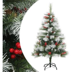 (120 cm) vidaXL Artificial Hinged Christmas Tree Pre Lit Xmas Tree with Cones & (120 cm) vidaXL Artificial Hinged Christmas Tree Pre Lit Xmas Tree with Cones &