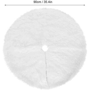 Unbranded Plush Christmas Tree Skirt Mat Base Cover for Christmas New Year Decorations (90 Unbranded Plush Christmas Tree Skirt Mat Base Cover for Christmas New Year Decorations (90