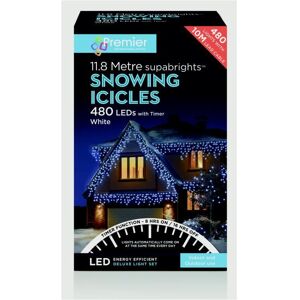 Premier - Snowing Icicles With Timer White - 480 LED Premier - Snowing Icicles With Timer White - 480 LED